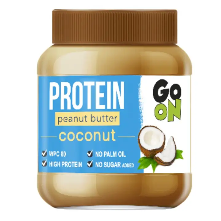 GO ON Protein Erdnusscreme Kokos 350 g mit WPC-Protein und gerösteten Erdnüssen