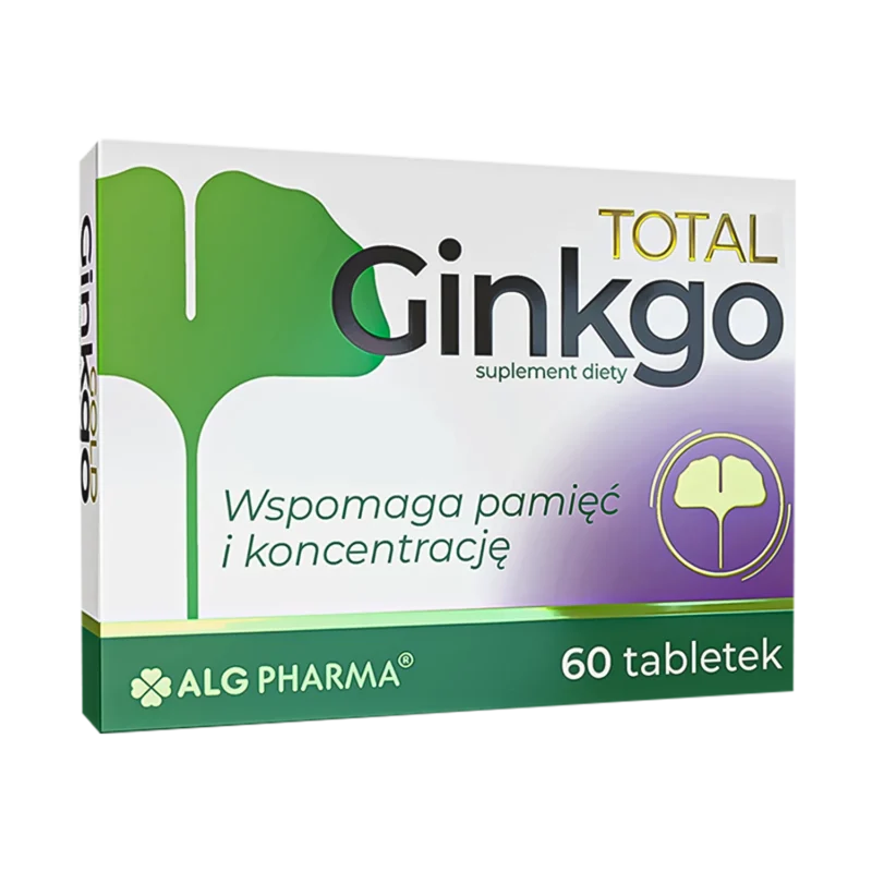 Ginkgo Total 60 Tabletten mit standardisiertem Ginkgo-biloba-Extrakt für Gedächtnis und Konzentration