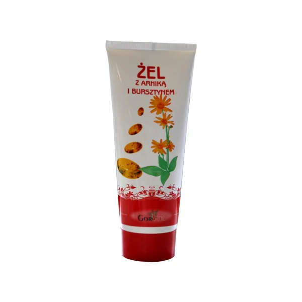 GorVita Gel mit Arnika und Bernstein 200 ml zur Pflege bei Blutergüssen, Schwellungen und beanspruchter Haut.