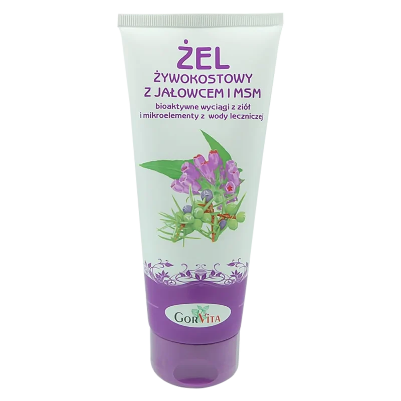 Gorvita Beinwellgel mit Wacholder und MSM 200 ml zur Pflege von Muskeln, Gelenken und beanspruchter Haut.