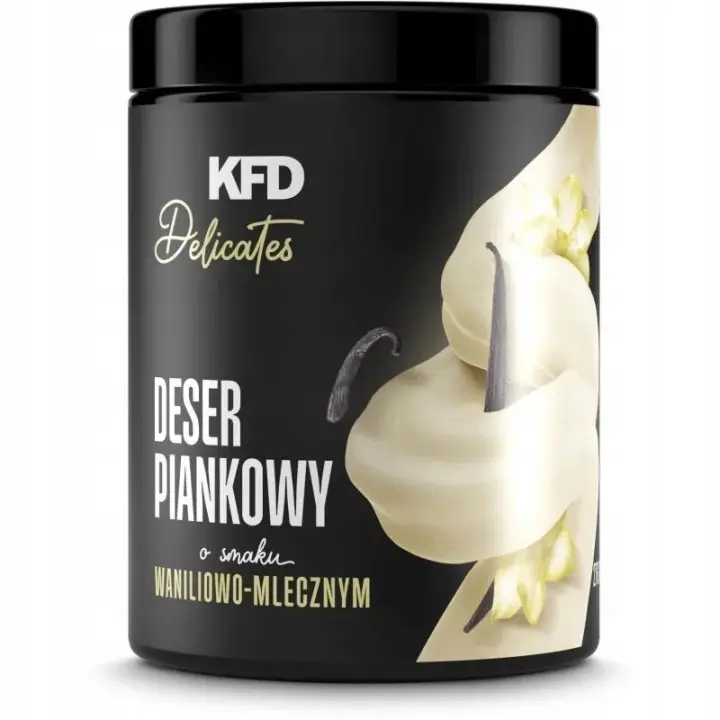 KFD Delicates Schaumdessert Vanille-Milch 276 g – cremiges Dessert ohne Zuckerzusatz mit luftiger Konsistenz