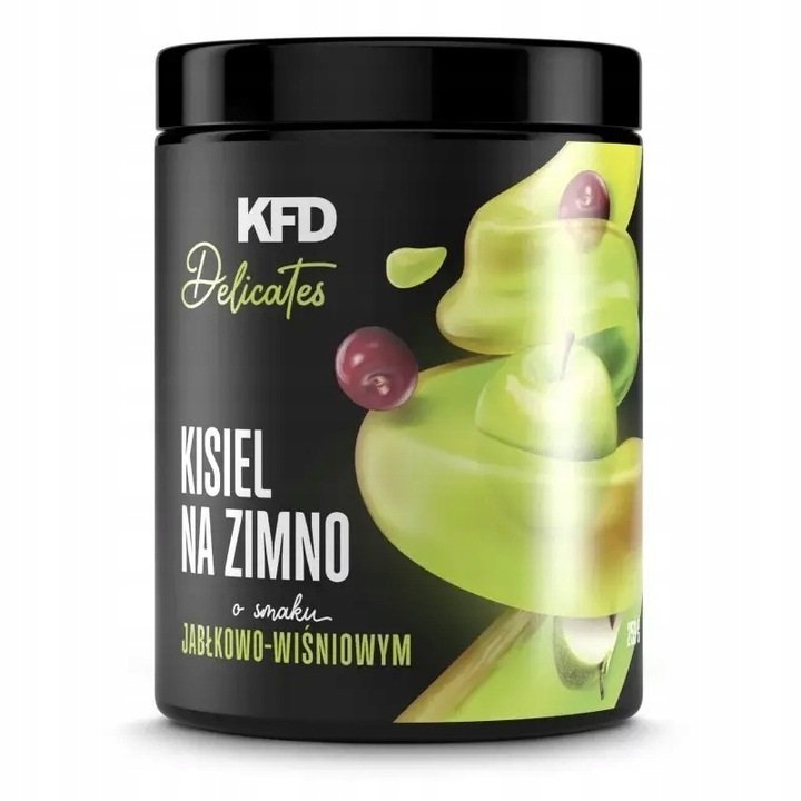 KFD Delicates Kalt-Kissel Apfel Kirsche 259 g – zuckerfreier Fruchtkissel mit Apfel-Kirsch-Geschmack