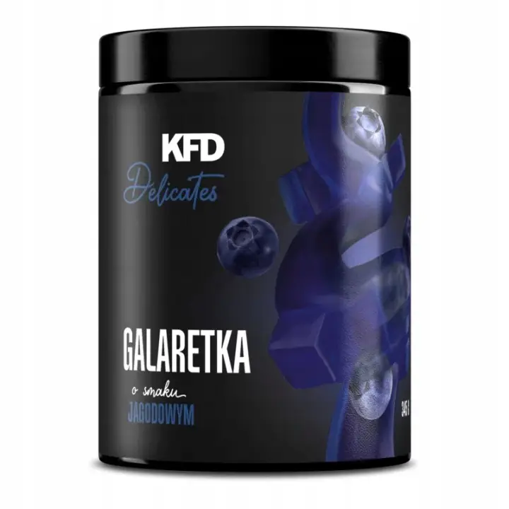KFD Fit Gelee Heidelbeere 345 g – zuckerfreies Gelee mit fruchtigem Heidelbeergeschmack für Diät und Fitness
