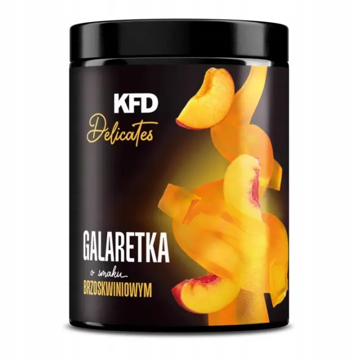KFD Fit Gelee Pfirsich 345 g – zuckerfreies Gelee mit fruchtigem Pfirsichgeschmack für Fitness und Diät
