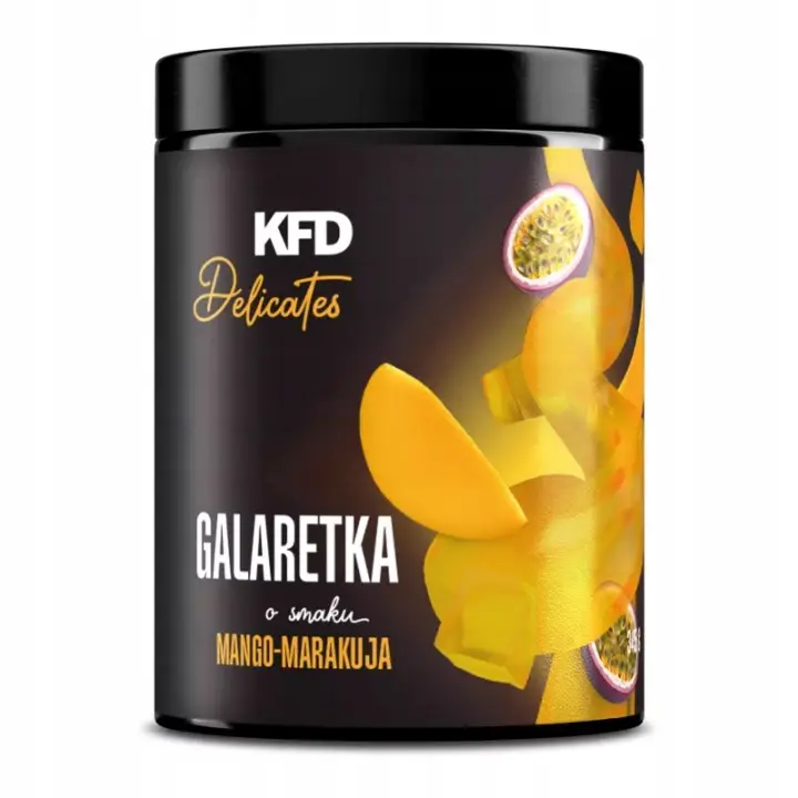 KFD Fit Gelee Mango Maracuja 345 g – zuckerfreies Gelee mit exotischem Mango-Maracuja-Geschmack