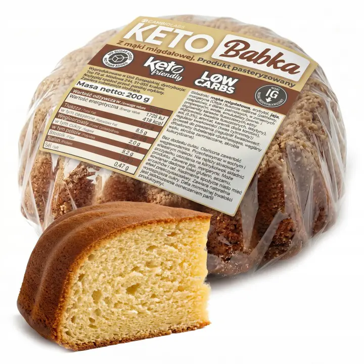 CambioLabs Keto Low Carb Gugelhupf ohne Zucker mit Mandelmehl und hohem Proteingehalt