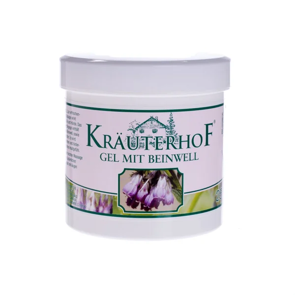 Kräuterhof Gel mit Beinwell 250 ml zur Pflege bei Prellungen, Schwellungen und Blutergüssen.