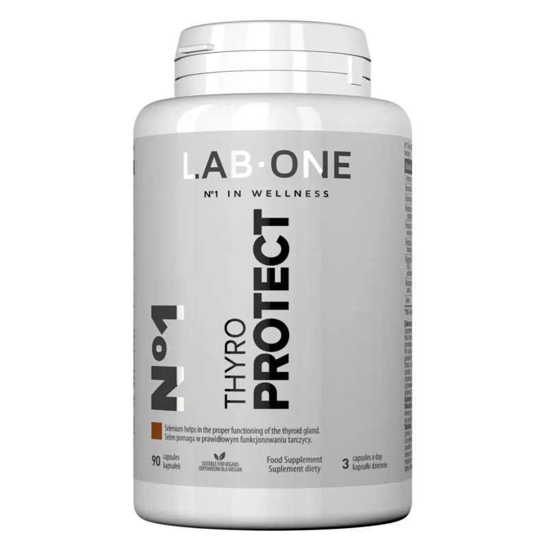 Lab One No1 Thyro Protect 90 vegane Kapseln mit L-Tyrosin, Ashwagandha und Pflanzenextrakten