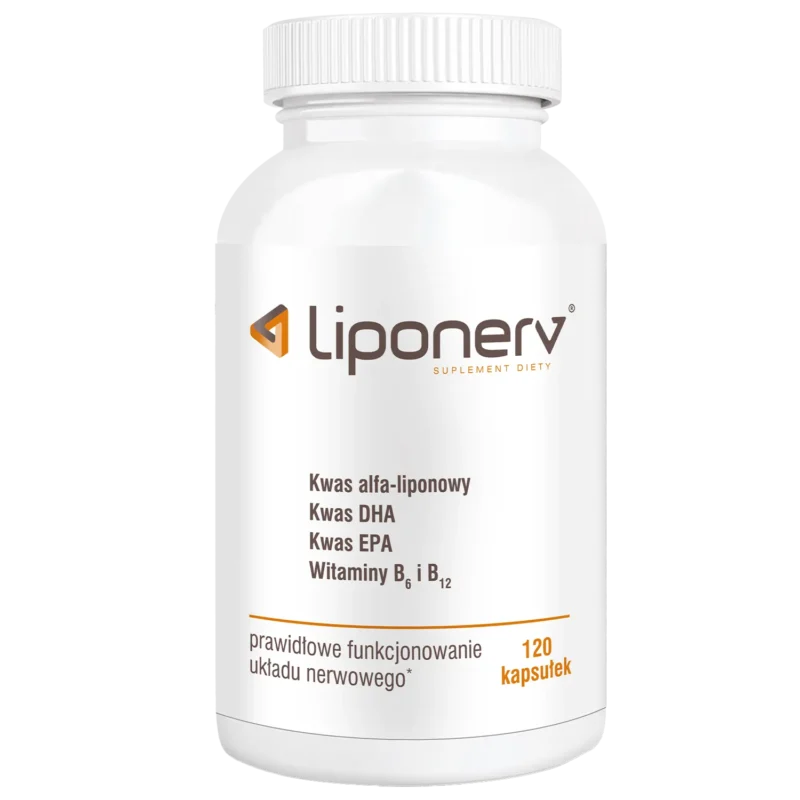 Liponerv 120 Kapseln mit Omega-3, DHA, EPA, Alpha-Liponsäure sowie Vitamin B6 und B12