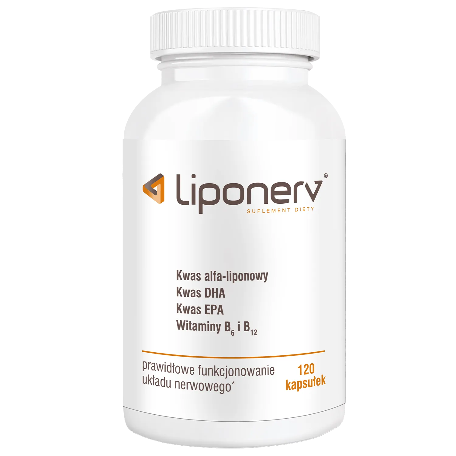 Liponerv 120 Kapseln mit Omega-3, DHA, EPA, Alpha-Liponsäure sowie Vitamin B6 und B12