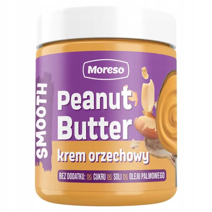 Moreso Erdnusscreme Smooth 1 kg aus 100 % gerösteten Erdnüssen ohne Zucker, Salz und Palmöl