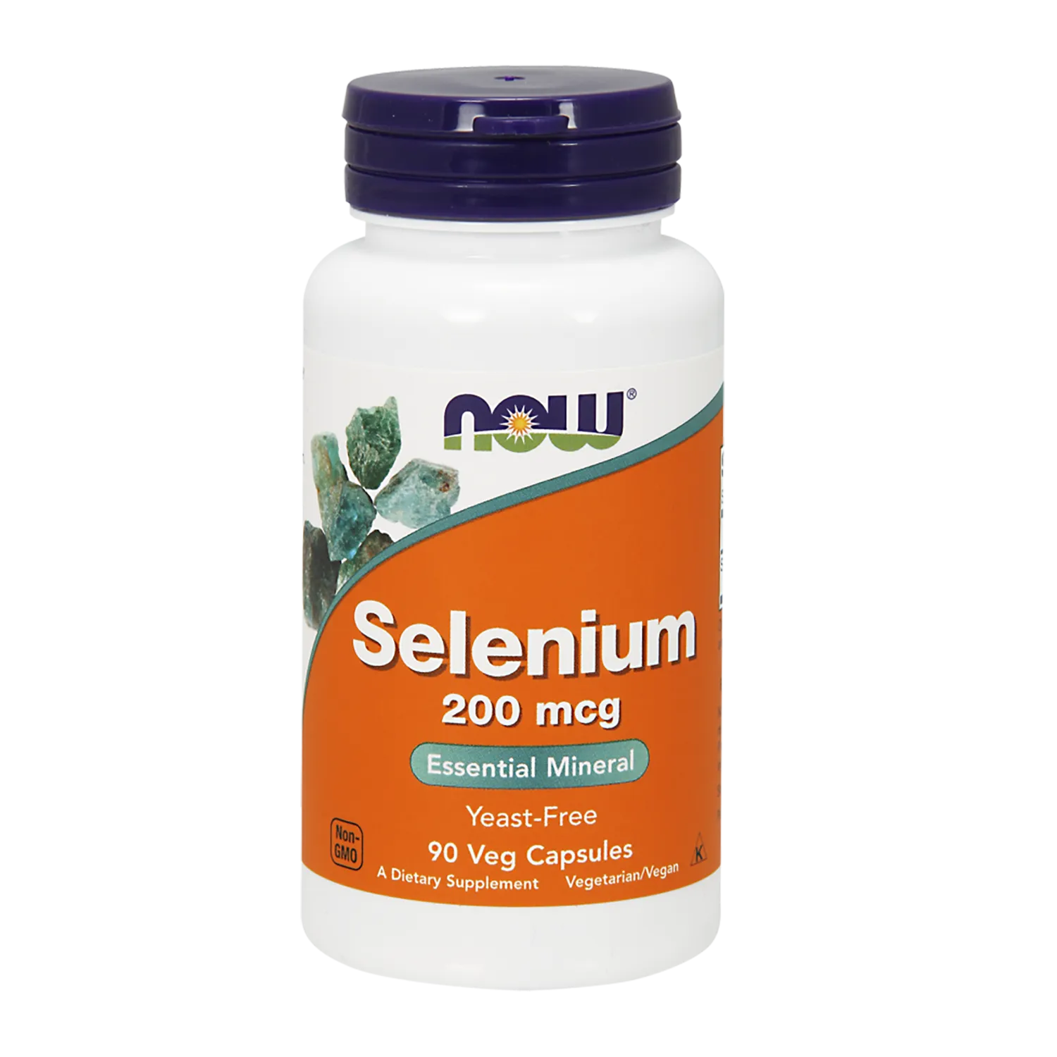 NOW Foods Selenium 200 µg 90 Kapseln mit L-Selenomethionin zur Unterstützung der Schilddrüsenfunktion