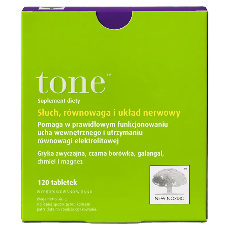 New Nordic Tone 120 Tabletten mit Ginkgo biloba, Magnesium und Heidelbeerextrakt für Hörgesundheit und Nervensystem