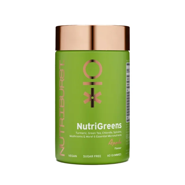 Nutriburst NutriGreens 60 Fruchtgummis mit Vitaminen, Zink und Greens Blend zur Unterstützung des Immunsystems
