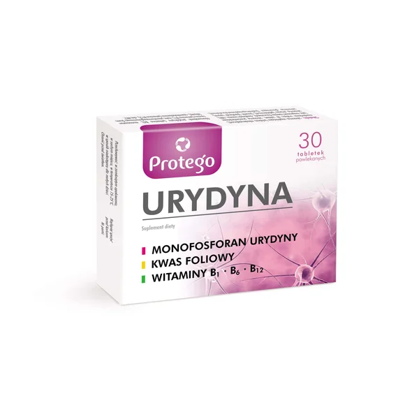 Protego Uridin 30 Tabletten mit Uridinmonophosphat, Vitamin B1, B6, B12 und Folsäure