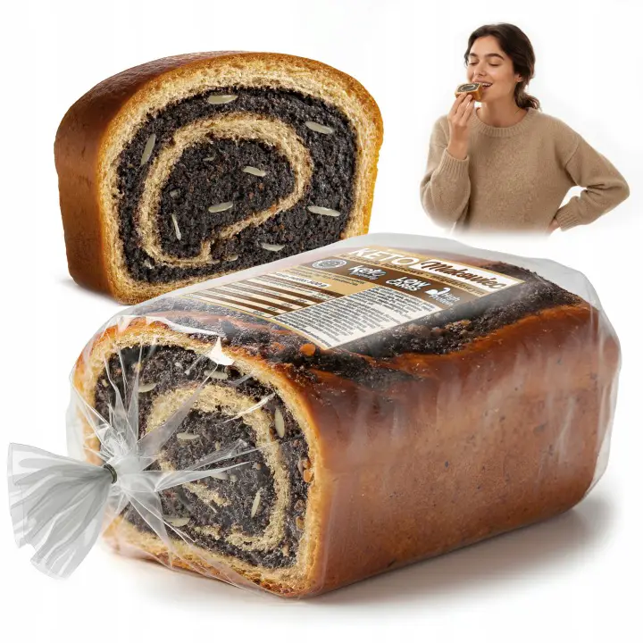 CambioLabs Keto Mohnkuchen – proteinreicher Low Carb Kuchen mit Mohn und Mandeln, ohne Zuckerzusatz
