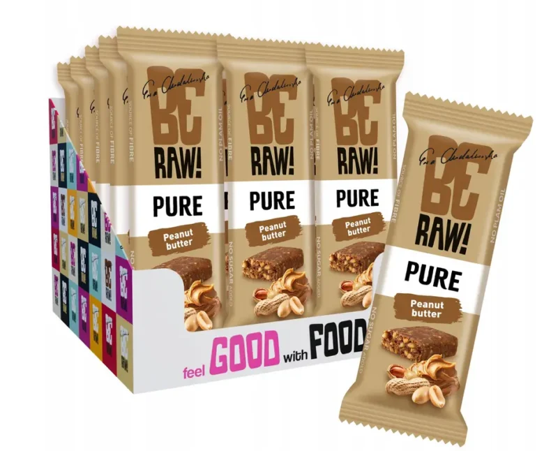 BeRAW Energy Peanut Energieriegel mit Datteln und Erdnussmus im 15er Set