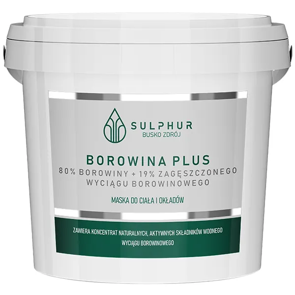 Sulphur Borowina Plus Moorpaste 1 kg mit natürlichem Heilmoor für Gesicht und Körper