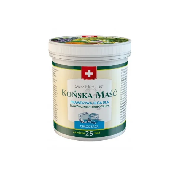 SwissMedicus Kühlende Pferdesalbe 500 ml zur Pflege von Muskeln und Gelenken.
