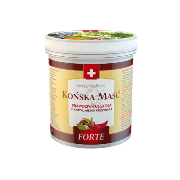 SwissMedicus Pferdesalbe Forte Wärmend 250 ml mit Kräuterextrakten für Muskeln und Gelenke