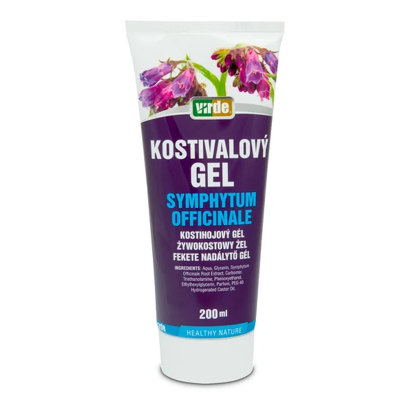 Virde Beinwellgel 200 ml zur Pflege bei Prellungen, Verstauchungen und Knochenbrüchen.