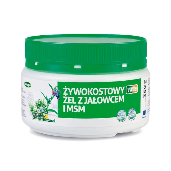 Virde Beinwellgel mit Wacholder und MSM 350 g zur Pflege bei Prellungen, Schwellungen und Verletzungen.