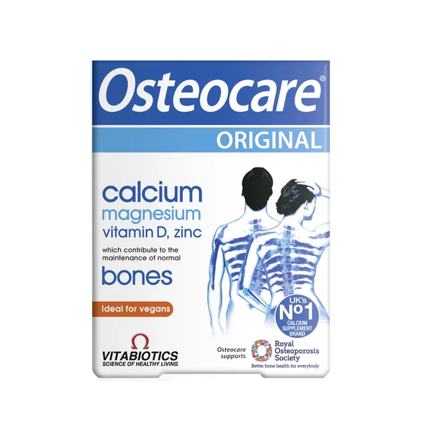 Vitabiotics Osteocare Original Nahrungsergänzung mit Calcium, Magnesium und Vitamin D – 30 Tabletten für gesunde Knochen