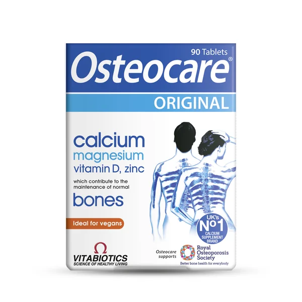 Vitabiotics Osteocare Original 90 Tabletten – Nahrungsergänzung mit Calcium, Magnesium und Vitamin D für gesunde Knochen