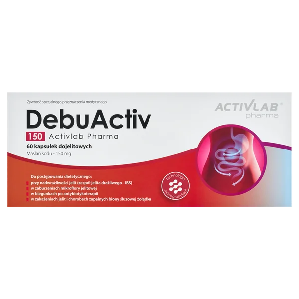 Activlab Pharma DebuActiv 150 60 Kapseln mit Natriumbutyrat zur Unterstützung der Darmgesundheit