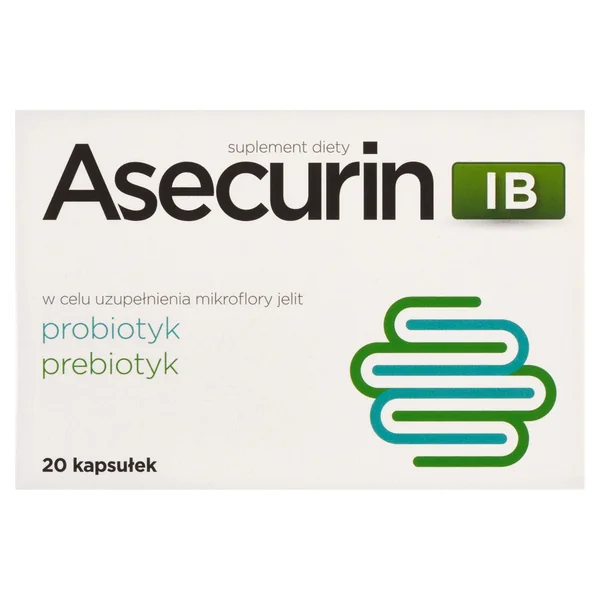 Asecurin IB Synbiotikum mit Probiotika, Saccharomyces boulardii und Inulin – 20 Kapseln