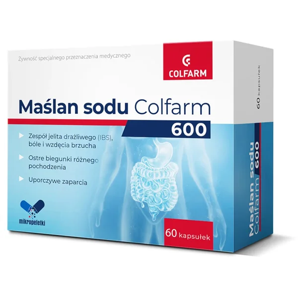 Colfarm Natriumbutyrat 600 mg – 60 Kapseln mit mikroverkapseltem Natriumbutyrat