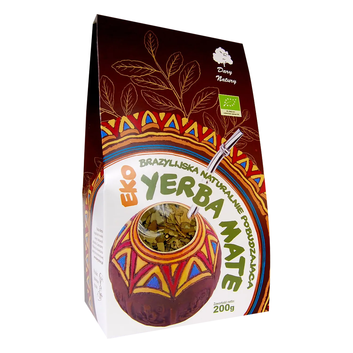 Dary Natury Bio-Yerba Mate – 100 % Bio-Mateblätter aus Brasilien, 200 g.