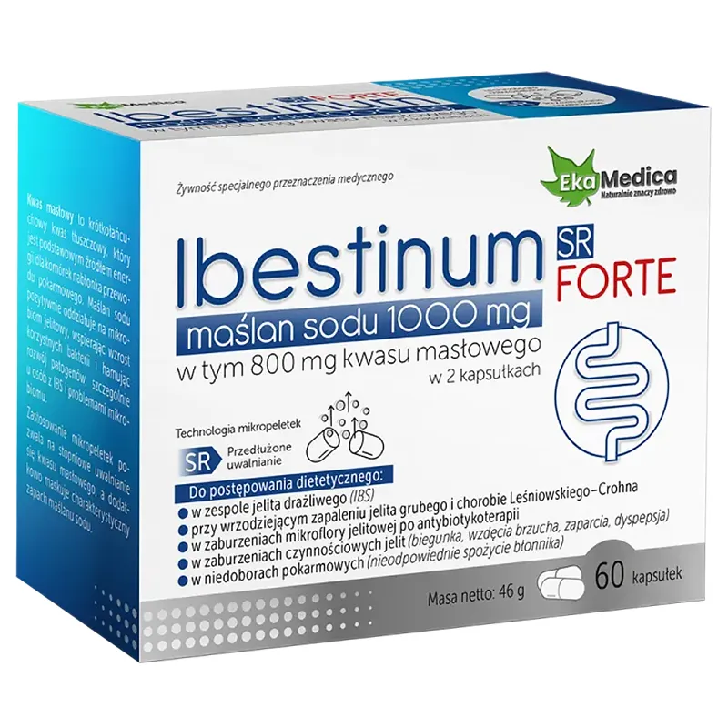 EkaMedica Ibestinum Forte SR Natriumbutyrat 1000 mg 60 Kapseln