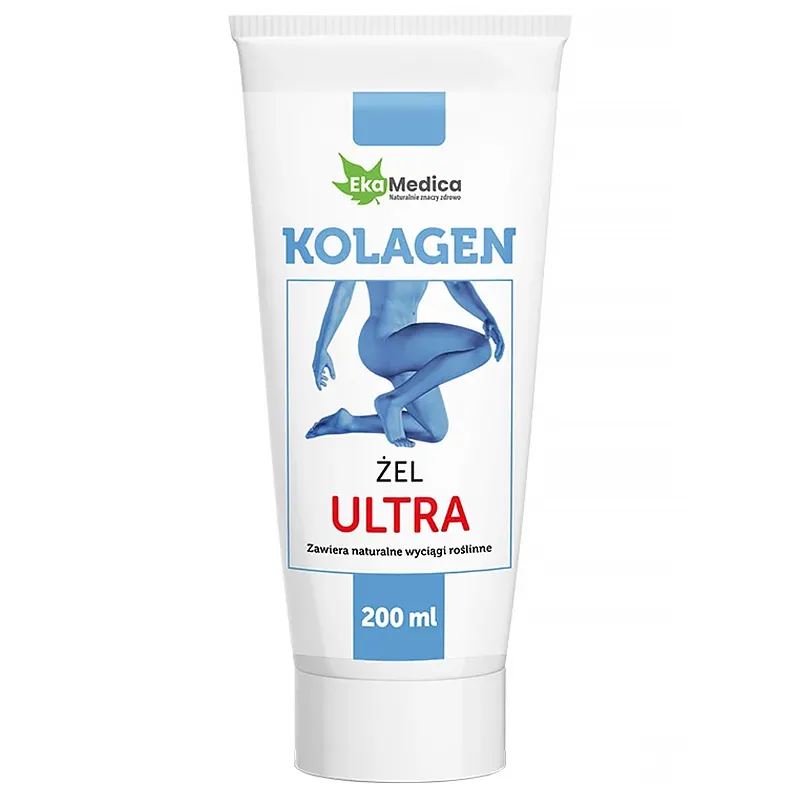 EkaMedica Kollagen Ultra Gel 200 ml mit Kollagen, Ginkgo und Ginseng für die Hautpflege