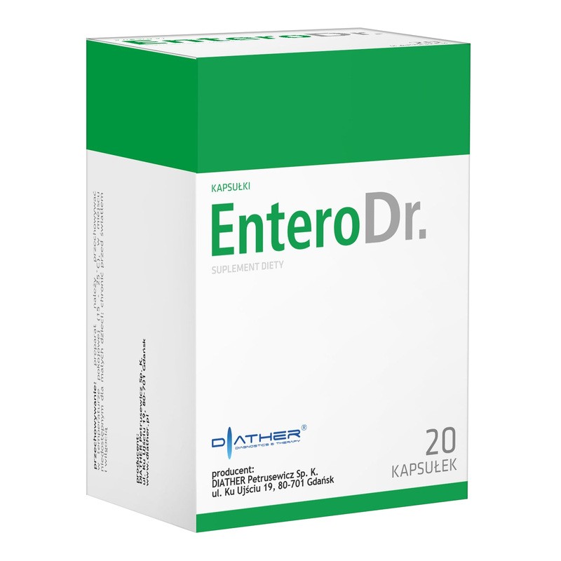 EnteroDr. Probiotikum mit Saccharomyces boulardii – 20 Hartkapseln für Erwachsene.