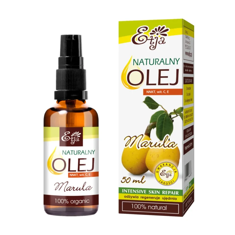 Etja Natürliches Marulaöl 50 ml für Hautpflege, Gesicht, Haare und Massage