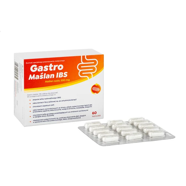 Gastro Natriumbutyrat IBS – 60 Kapseln mit mikroverkapseltem Natriumbutyrat