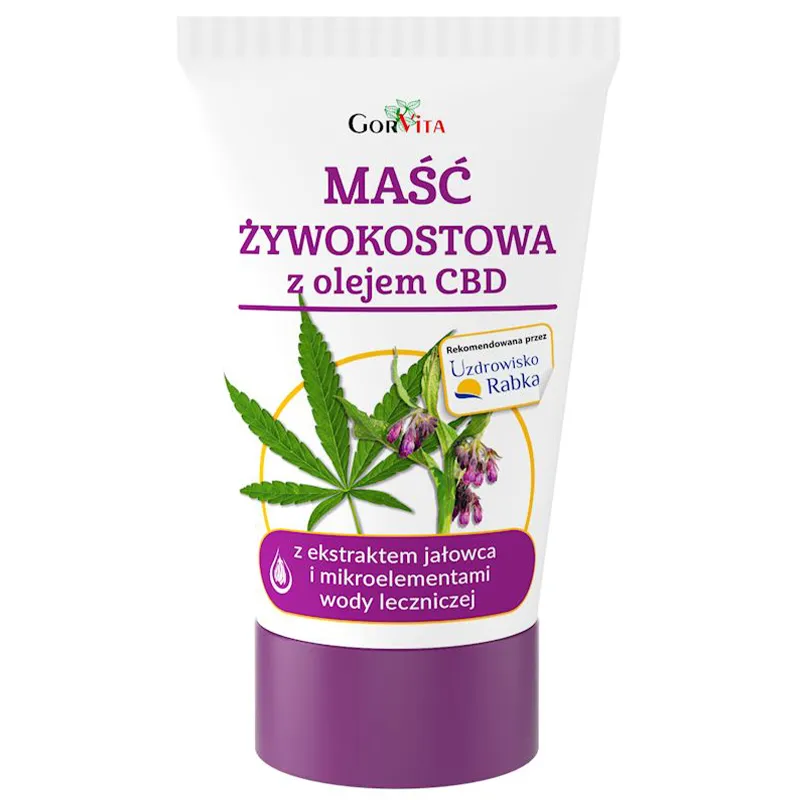 GorVita Beinwellsalbe mit CBD-Öl 140 ml zur Pflege von Haut, Gelenken und Muskeln