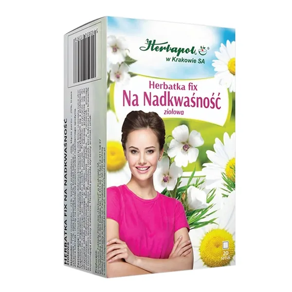 Herbapol Kräutertee bei Sodbrennen – Kräuterteemischung, 20 Filterbeutel à 2 g.