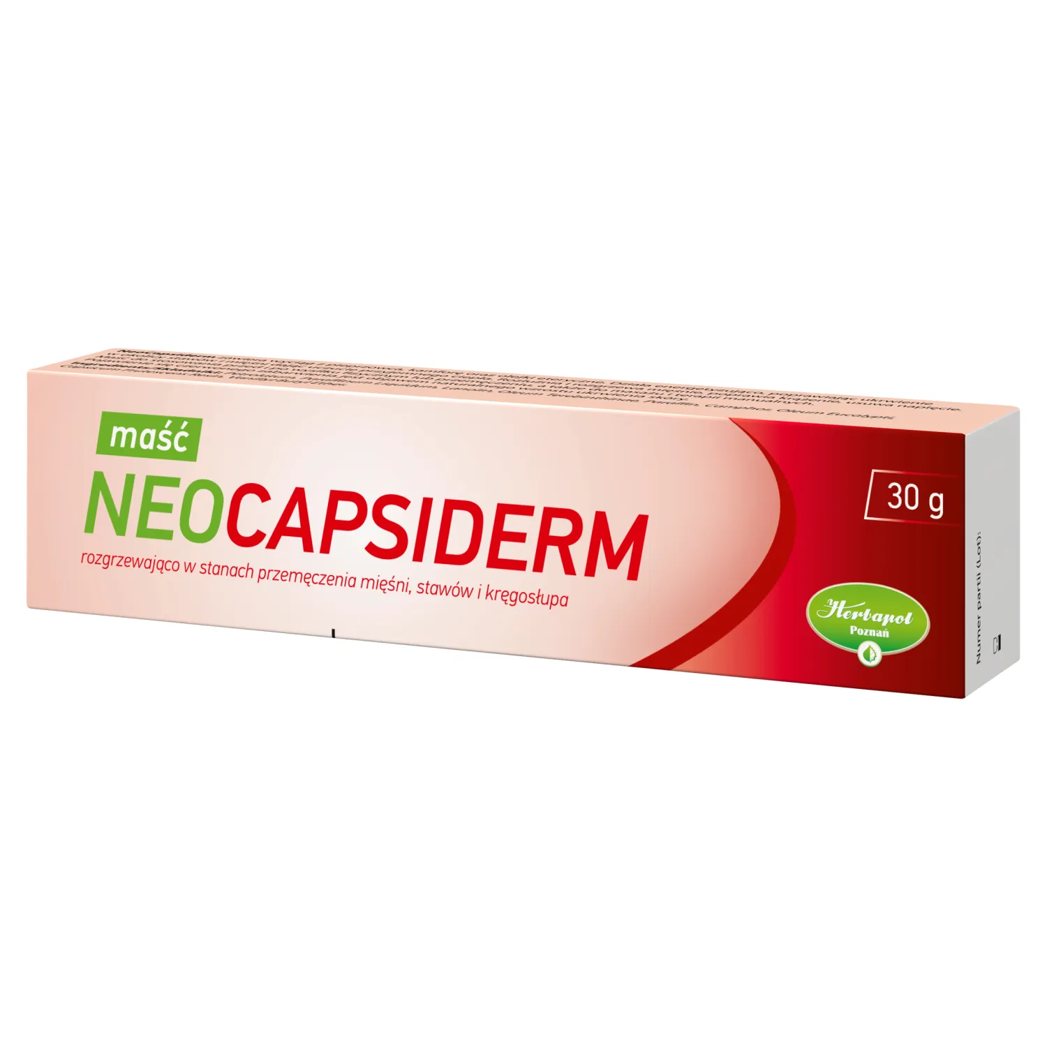 Herbapol NeoCapsiderm Wärmesalbe 30 g mit Capsaicin für Muskeln und Gelenke