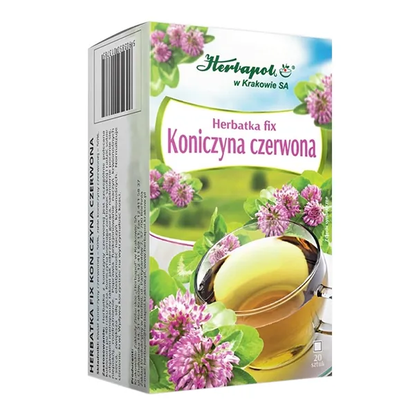 Herbapol Rotklee Kräutertee mit 20 Filterbeuteln à 1,5 g – aromatischer Rotklee-Tee