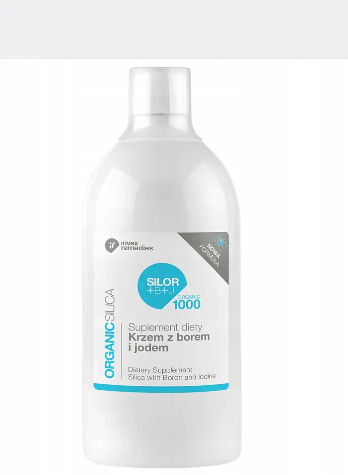 Invex Remedies SILOR+B+J Organisches Silizium mit Bor und Jod 1000 ml – flüssiges Nahrungsergänzungsmittel