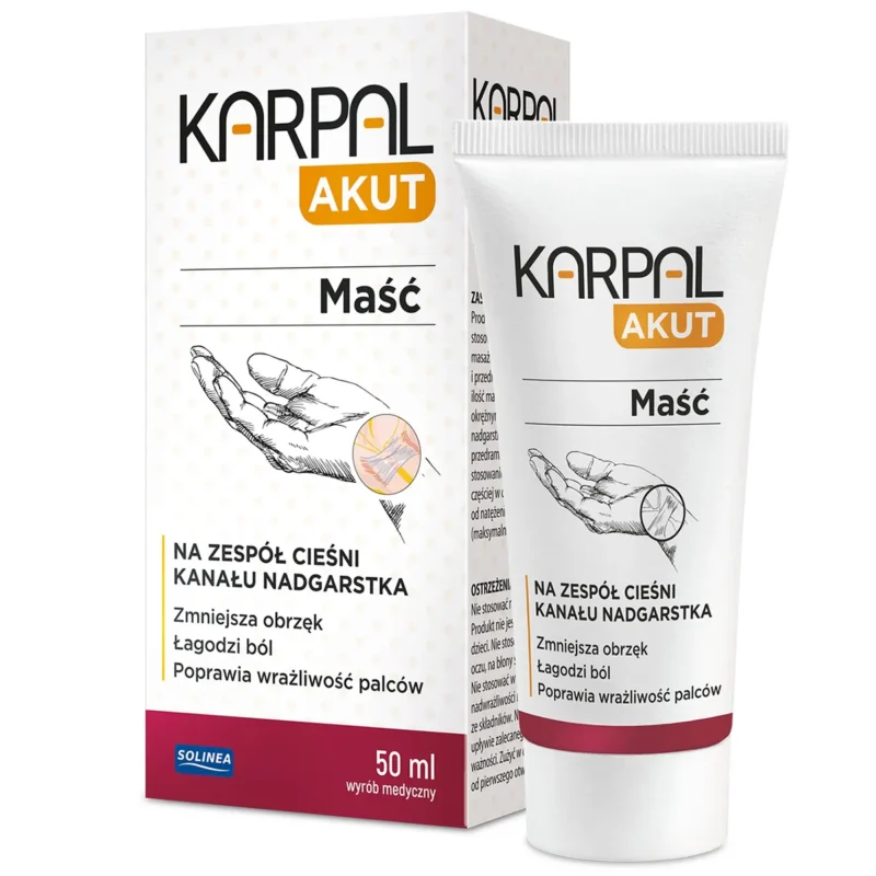 Karpal Akut Salbe 50 ml zur Massage bei Karpaltunnelsyndrom für Handgelenk, Hand und Unterarm