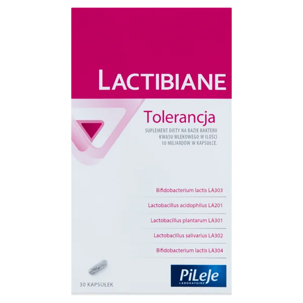 Lactibiane Tolerance 30 Kapseln mit 5 probiotischen Bakterienstämmen für die Darmflora