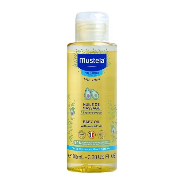 Mustela Bébé Enfant Massageöl 100 ml für Babys und Kinder mit Avocadoöl