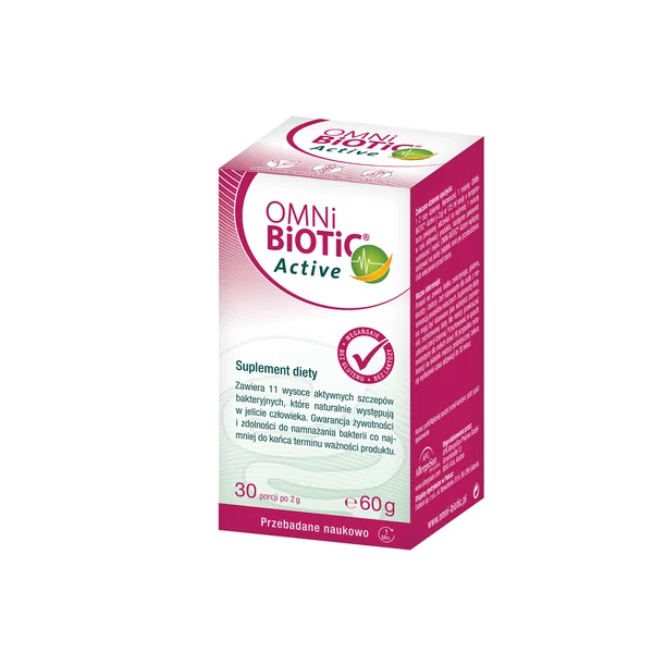 OMNi-BiOTiC® Active Pulver im Glas 60 g mit 11 probiotischen Bakterienstämmen für die Darmflora