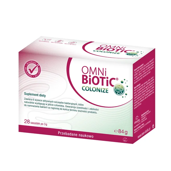 OMNi-BiOTiC COLONIZE Probiotikum mit 6 Bakterienstämmen – 28 Beutel à 3 g