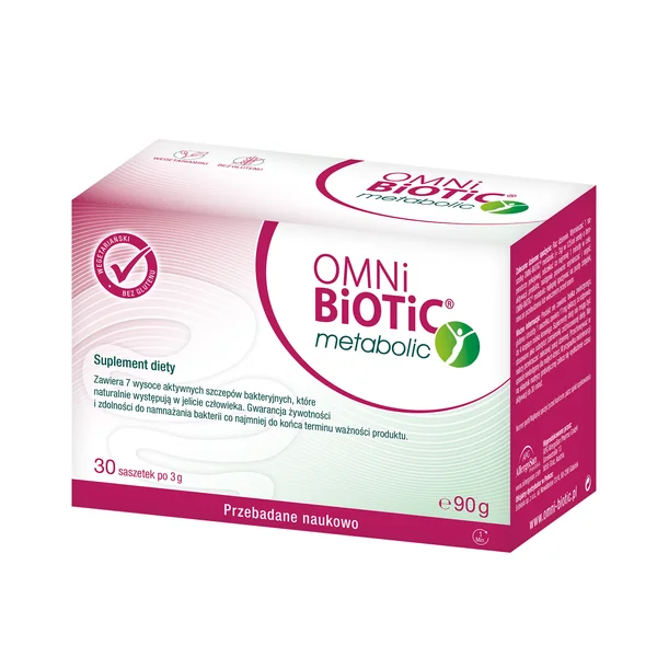 OMNi-BiOTiC® metabolic Pulver in 30 Beuteln mit 7 probiotischen Bakterienstämmen zur Unterstützung der Darmflora
