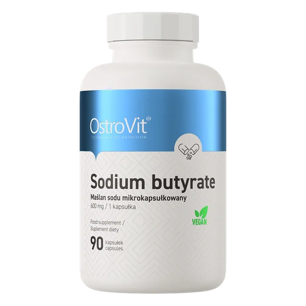 OstroVit Natriumbutyrat – 90 Kapseln mit 600 mg Natriumbutyrat pro Kapsel