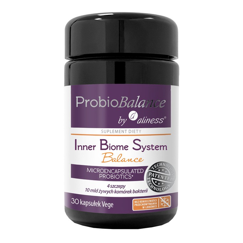 ProbioBalance Inner Biome System Balance Probiotikum mit BIFIFOS W11™ und Fibregum™ Bio – 30 Hartkapseln.